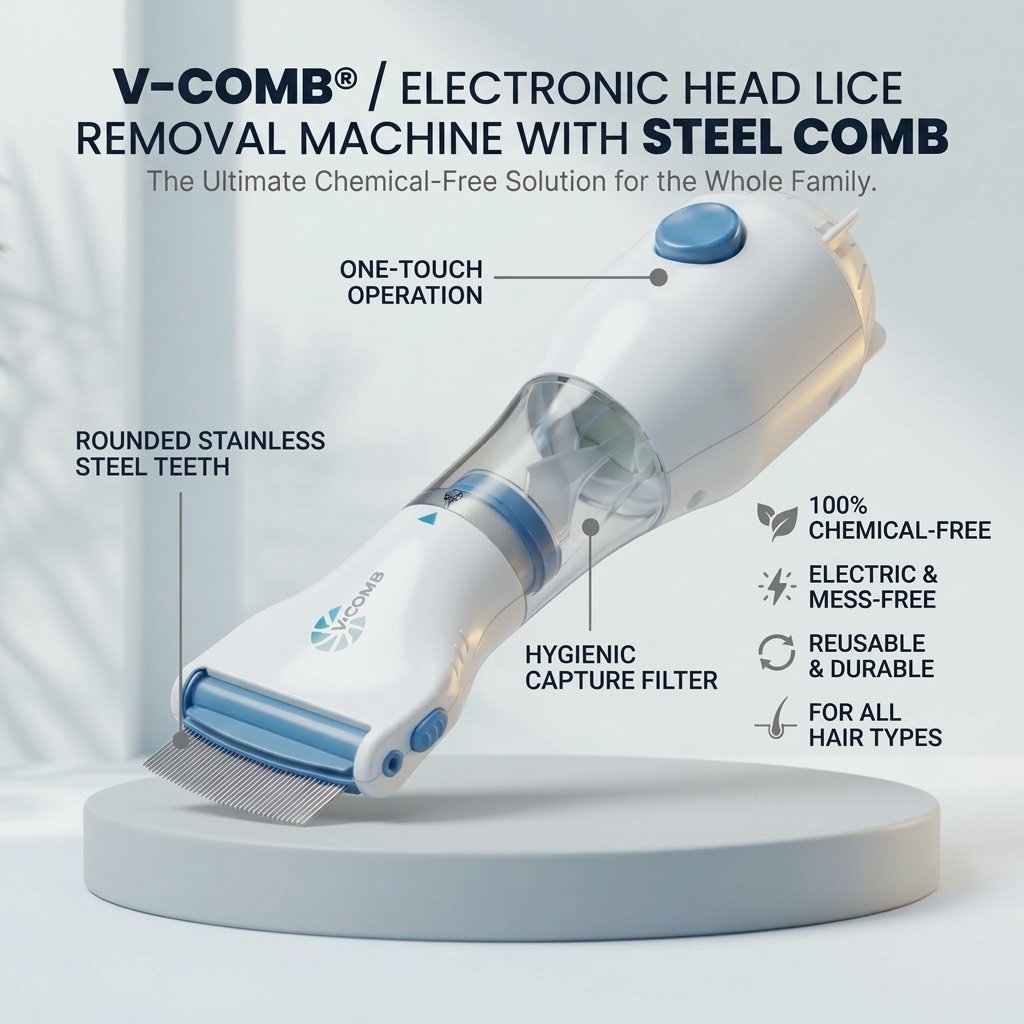 V-Comb Electronic Head Lice Removal Machine
